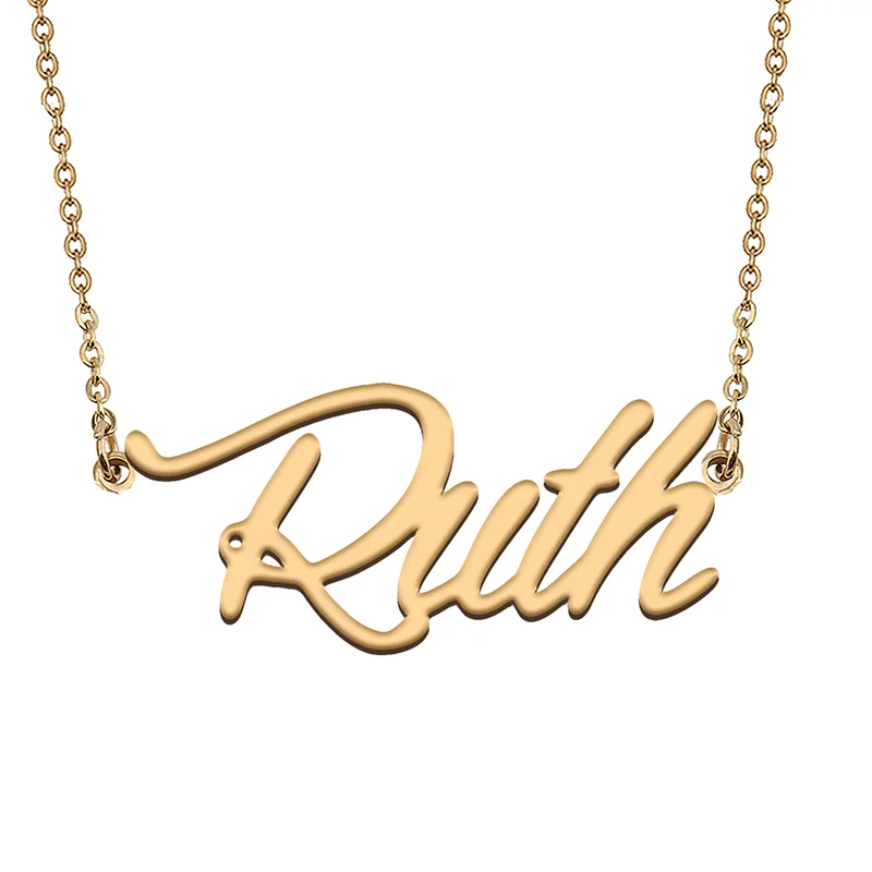 

Ruth Custom Name Necklace Customized Pendant Choker Personalized Jewelry Gift for Women Girls Friend Christmas Present