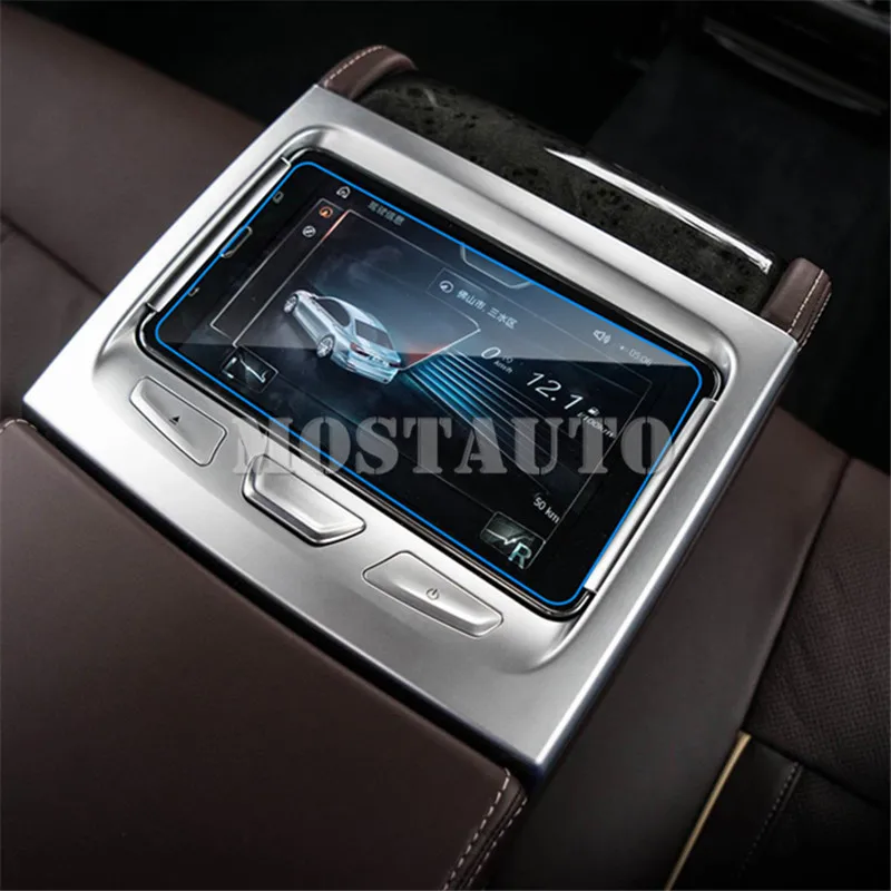 For BMW 7 Series G11 G12 Tempered Glass Rear Seat FPD Screen Protector 2016-2021 1pcs Car Accessories Interior Car Decor