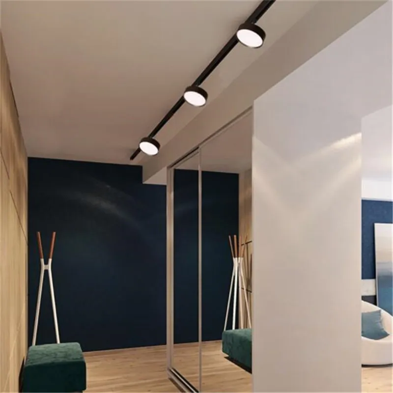 1PCS 10W 15W 20W LED Track Light Spot Light Ceiling Mounted Rail Track Lamp Decorative LED Spotlight Track Lighting For Shop