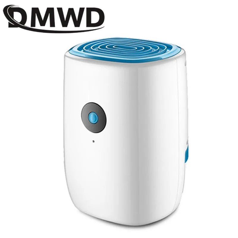 DMWD Electric Mini Dehumidifier Ultra-Quiet 800ml Air Dryer Intelligent Moisture Absorbing Machine Wardrobe Bookcase Absorber