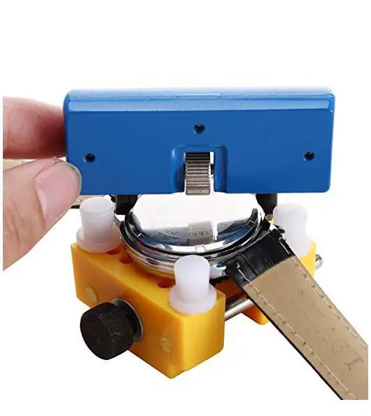 Adjustable Watchmaker Repair Tool Watch Case Clamp Holder Cover Remover Watch Opener Back Cover Press Closer Remover Fixing Stan