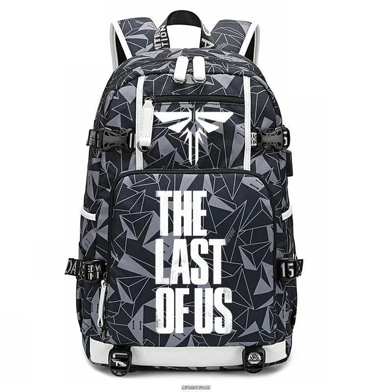 The Last of Us USB Backpack Games School Backpacks For Teenagers Cosplay Boys Girls Laptop Bags Travel Rucksack