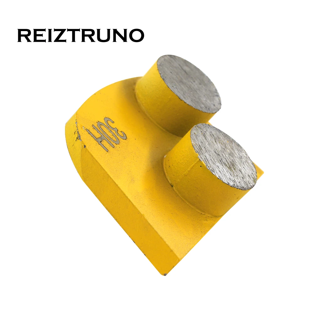 REIZTRUNO 1 ピース 2 ボタンセグメントコンクリート用研削靴、 Lavina 研削ツール床研磨ブロック