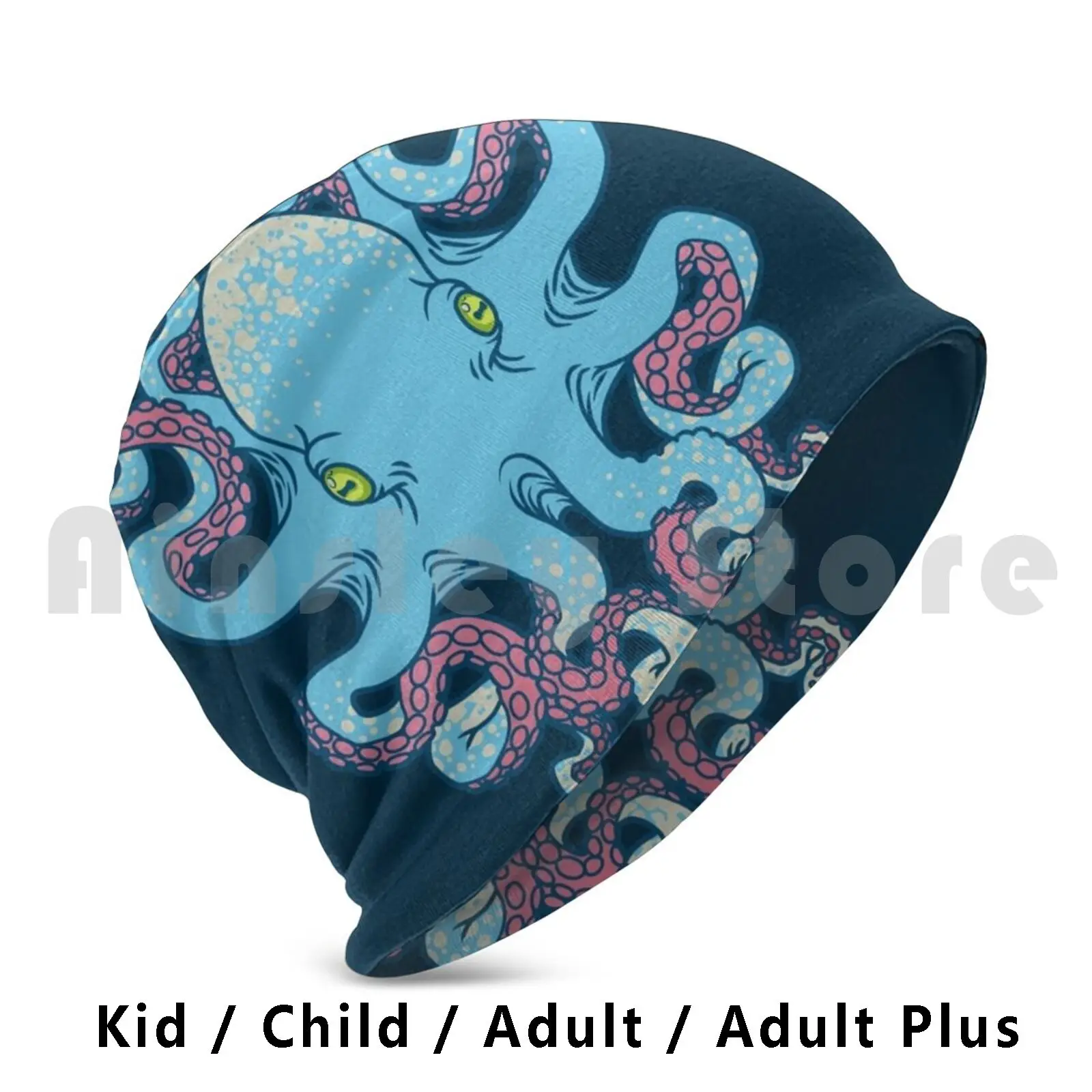 Twisted Tentacles Beanies Pullover Cap Comfortable Octopus Octopi Tentacle Animal Animals Ocean