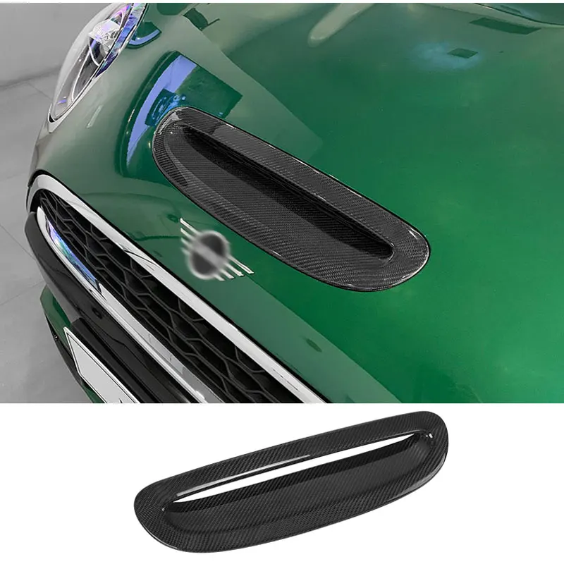 

1Pcs Car Carbon Fiber Hood Air Outlet Decorative Frame For MINI COOPER S JCW F54 F55 F56 F57 Car Accessories Exterior Styling