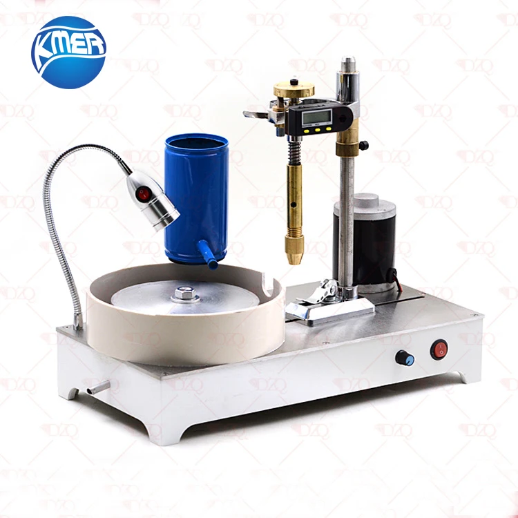 Stainless Steel Lapidary Machine 0-1800Rpm Faceted Gemstone Polishing Machine Jade Processing Equipment