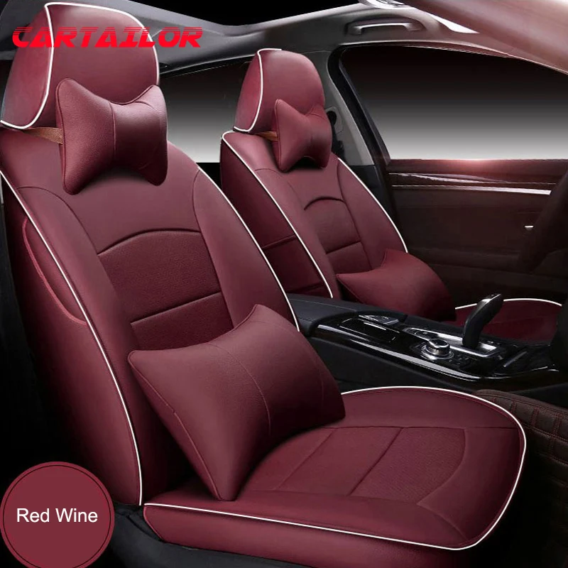 

CARTAILOR Quality Cover Seat fit for Suzuki SX4 Car Seat Cover Leather Seats Covers Protector Auto Seat Supports Accessories Set