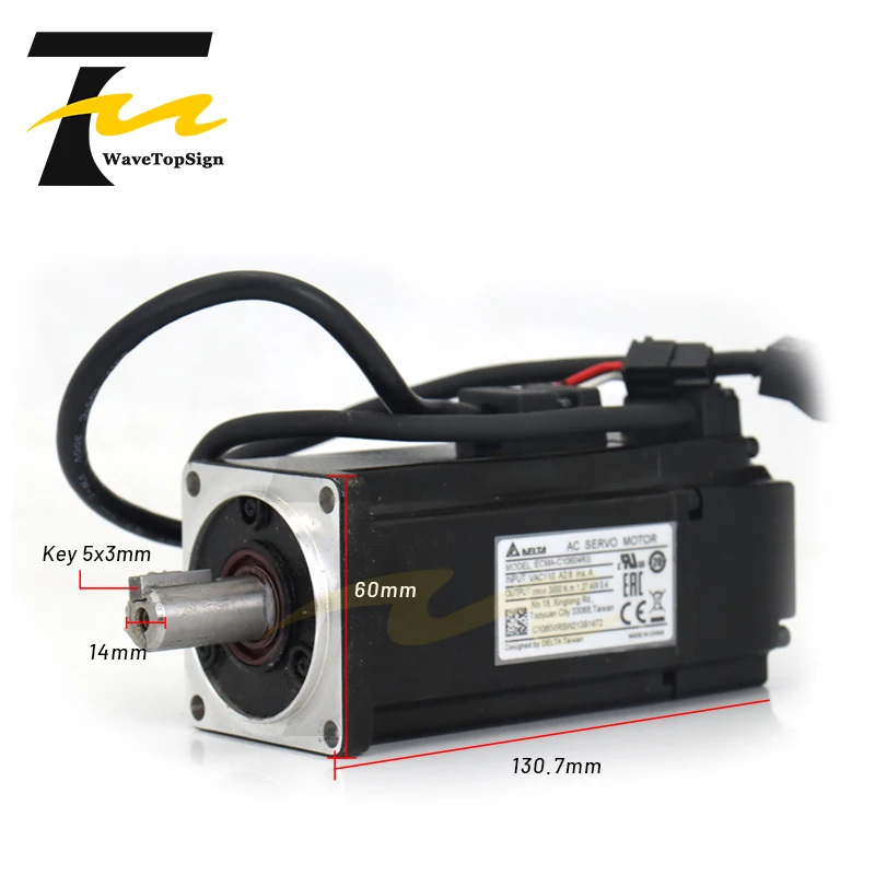 Imagem -02 - Wavetopsign Delta Servomotor Kit a2 Serial 400w Asd-a20421-m Mais Ecma-c10604rs Ecma-c10604ss com Freio 1.27nm 2.6a 3000rpm