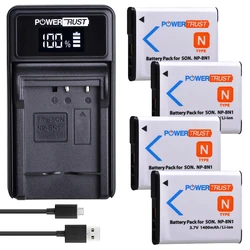 NP-BN1 NP BN1 1400mAh bateria + ładowarka USB z LED dla Sony DSC TX9 T99 WX5 TX7 TX5 W390 W380 W350 W320 W360 QX100 W370 W730 W150