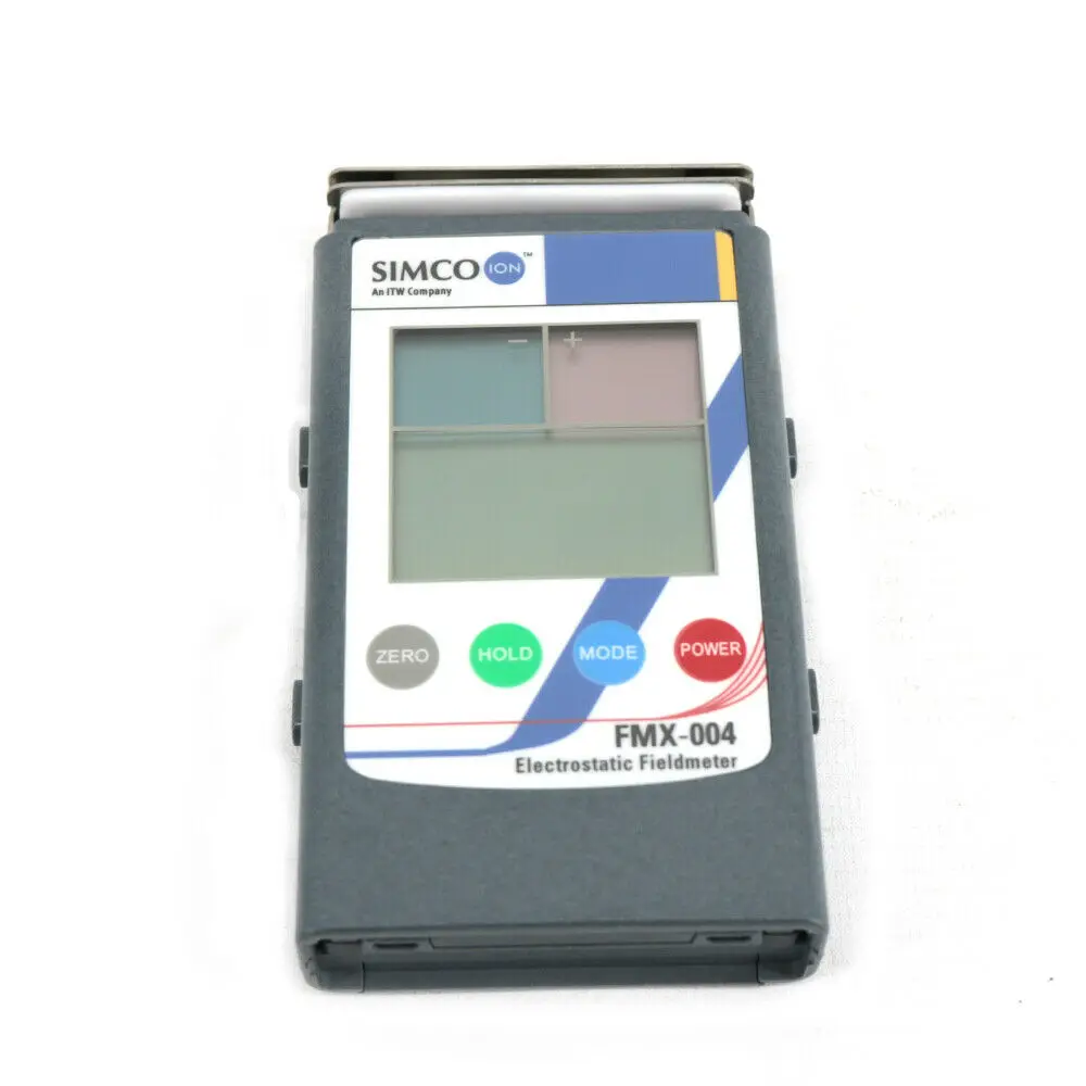 Medidor de campo eletrostático original simco embutido, testador para teste eletrostático, fmx004 faixa de medição 0 a ± 1,49kv