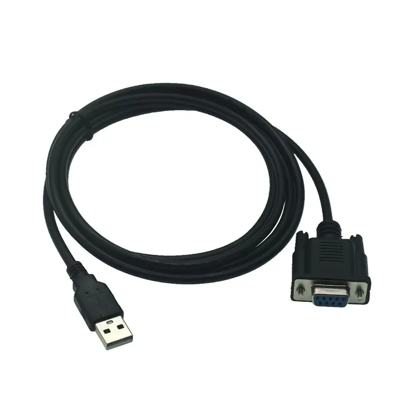 High Quality USB Male To DB9 RS232 COM Female Cable Adapter Converter Supports Win 7 8 10 Pro System