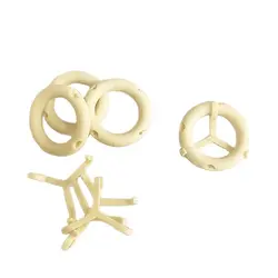 4PCS DIY Ship Nautical Model Resin Assembly Parts Diameter 30mm Lifebuoy with Bracket Holder Life Ring Buoy for Simulation Boat