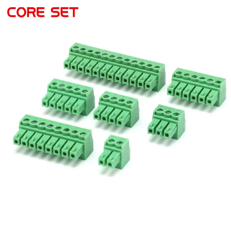 5PCS  Plug-in PCB Terminal Block KF2EDG Pitch 3.81mm 2/3/4/5/6/7/8/9/10/12P Pin KF2EDGK-3.81 Terminal Straight Needle Socket