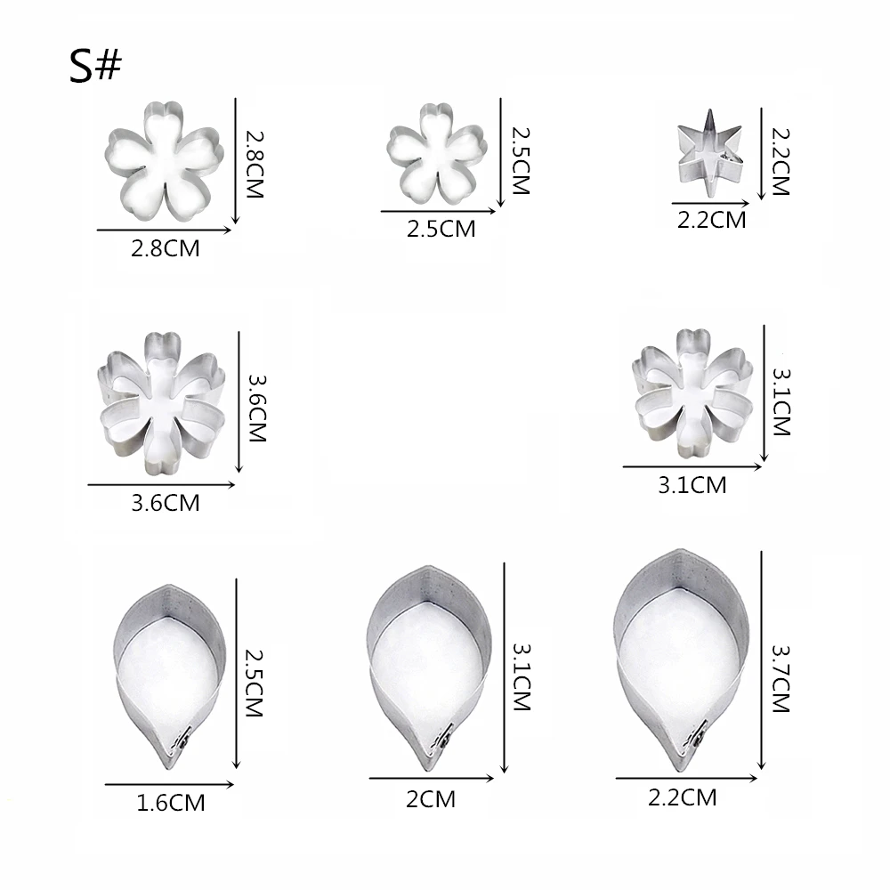 Jasmin sambac Petal and leaf  Set Cutters,clay flower , Sugarcraft cutters,flower cutter, Clay tools,Clay flower cutters