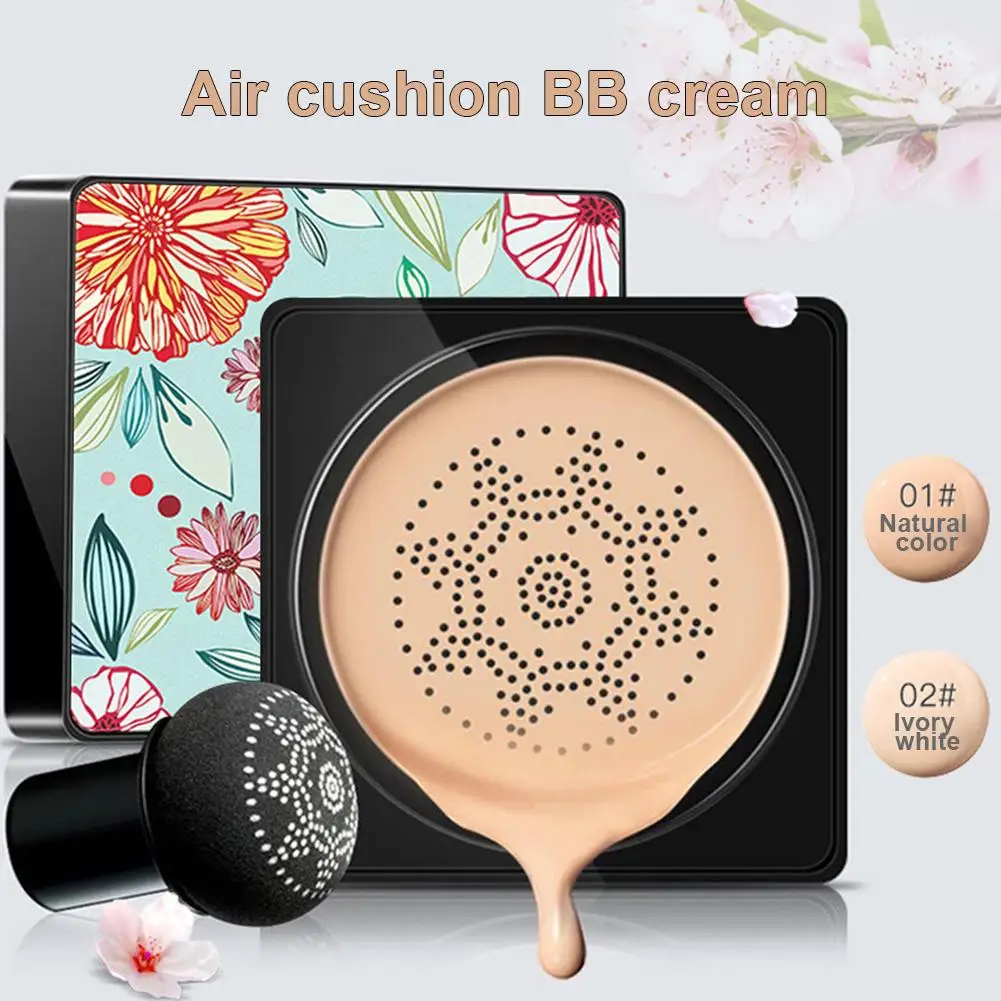2019 ขายร้อนหัวเห็ดขนาดเล็กAir Cushion BBครีมหญิงคอนซีลเลอร์FoundationปกปิดBreathable Bareเครื่องสำอาง