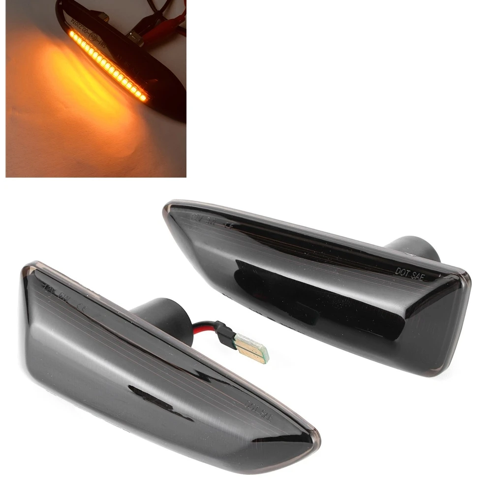 

For Opel Vauxhall Astra J K Side Marker Dynamic LED Turn Signal Light Sidelights Car Exterior Fender Warm Indicator Lamp Bulb