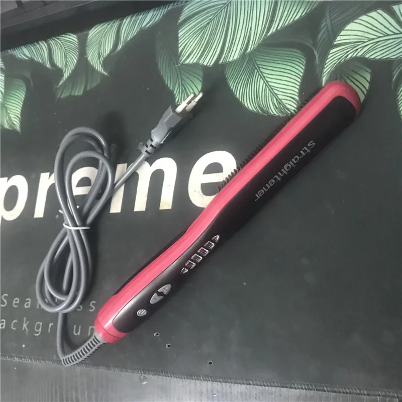 Sisir Pelurus Jenggot Pria Multifungsi Sisir Sikat Pelurus Rambut Anti-luka Sisir Pelurus Rambut Pemanas Cepat