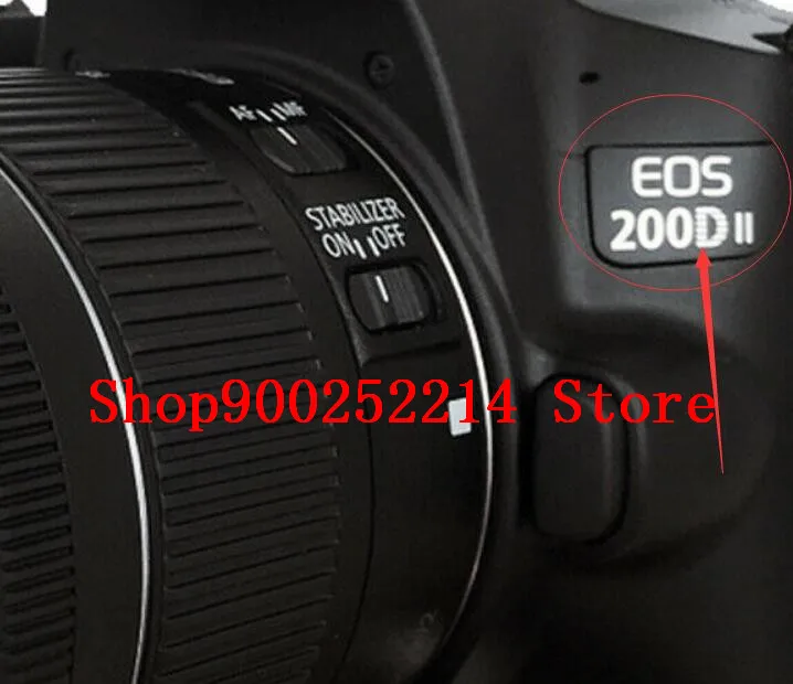 Подходит для Canon 200D II, второго поколения, черная этикетка, знак, табличка, логотип, фабрика, аутентичный