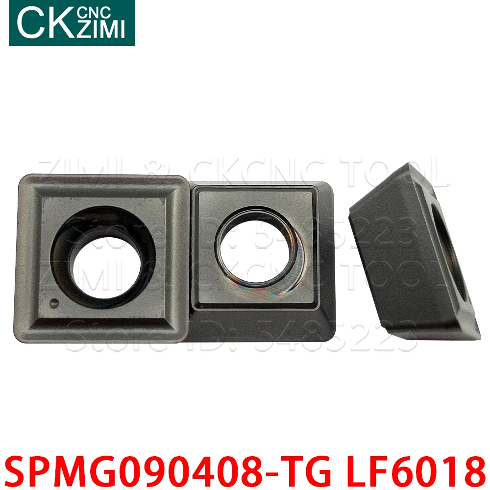 SPMG090408-TG LF6018 SPMG 090408 TG LF6018 твердосплавные вставки, Индексируемые U-образные сверла, токарные вставки с ЧПУ, токарные инструменты для нержавеющей стали