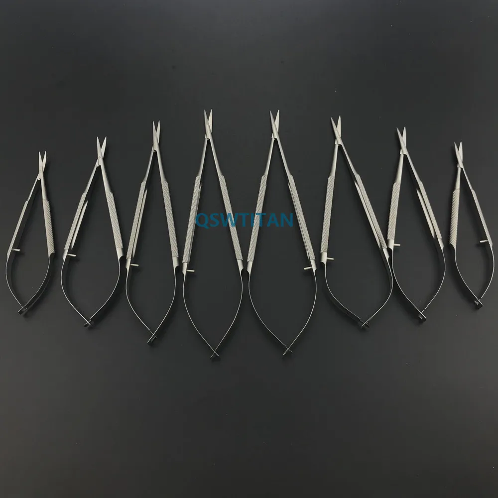 Edelstahl Hornhaut schere ophthalmic Mikroskopische Schere für dental Instrument Doppel augenlid schere