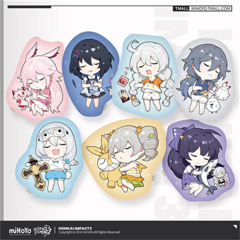 

Anime Game Honkai Impact 3 COSPLAY Good Night Freya Theme Series Pillow Seele Bronya Yae Sakura Fu Hua Kiana Plush Pillow