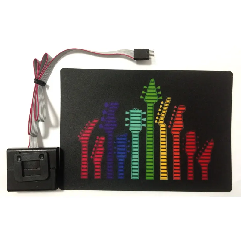 Christmas Music Party Light Up El Panel T-shirt Music Sound Activated Flashing El Panel For T-shirt