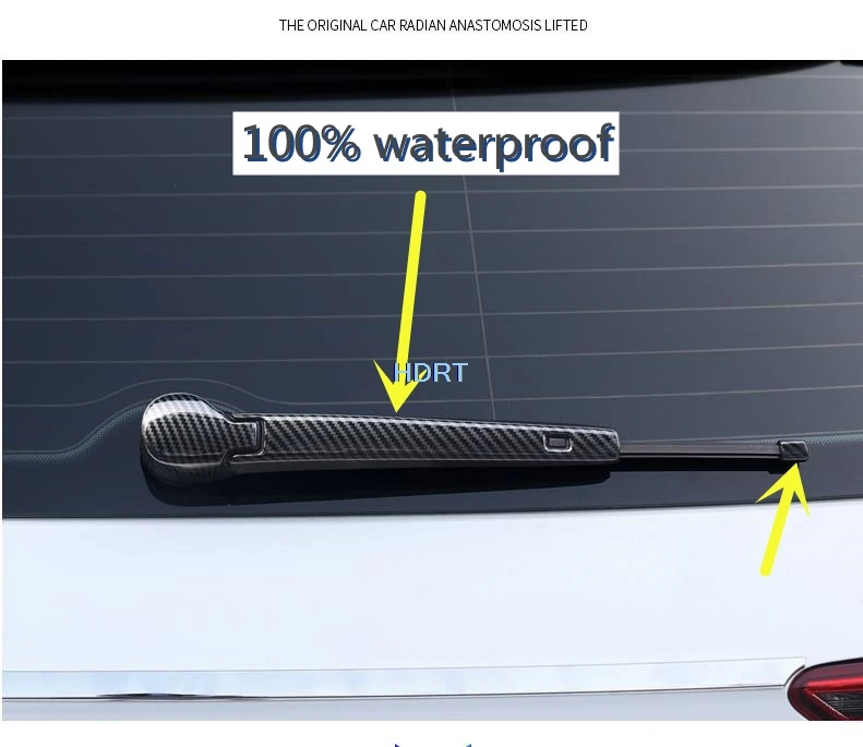 For Volkswagen Golf 8 2020 2021 ABS Chrome Rear Window Wiper Cover Trim Molding Decorative Strips Accessories