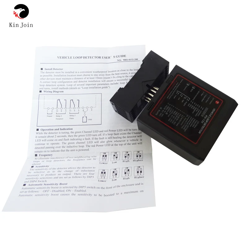 DC24V vehicular detector de lazo sensor de masa car parking system vehicle inductive loop detector PD132 for parking gate access