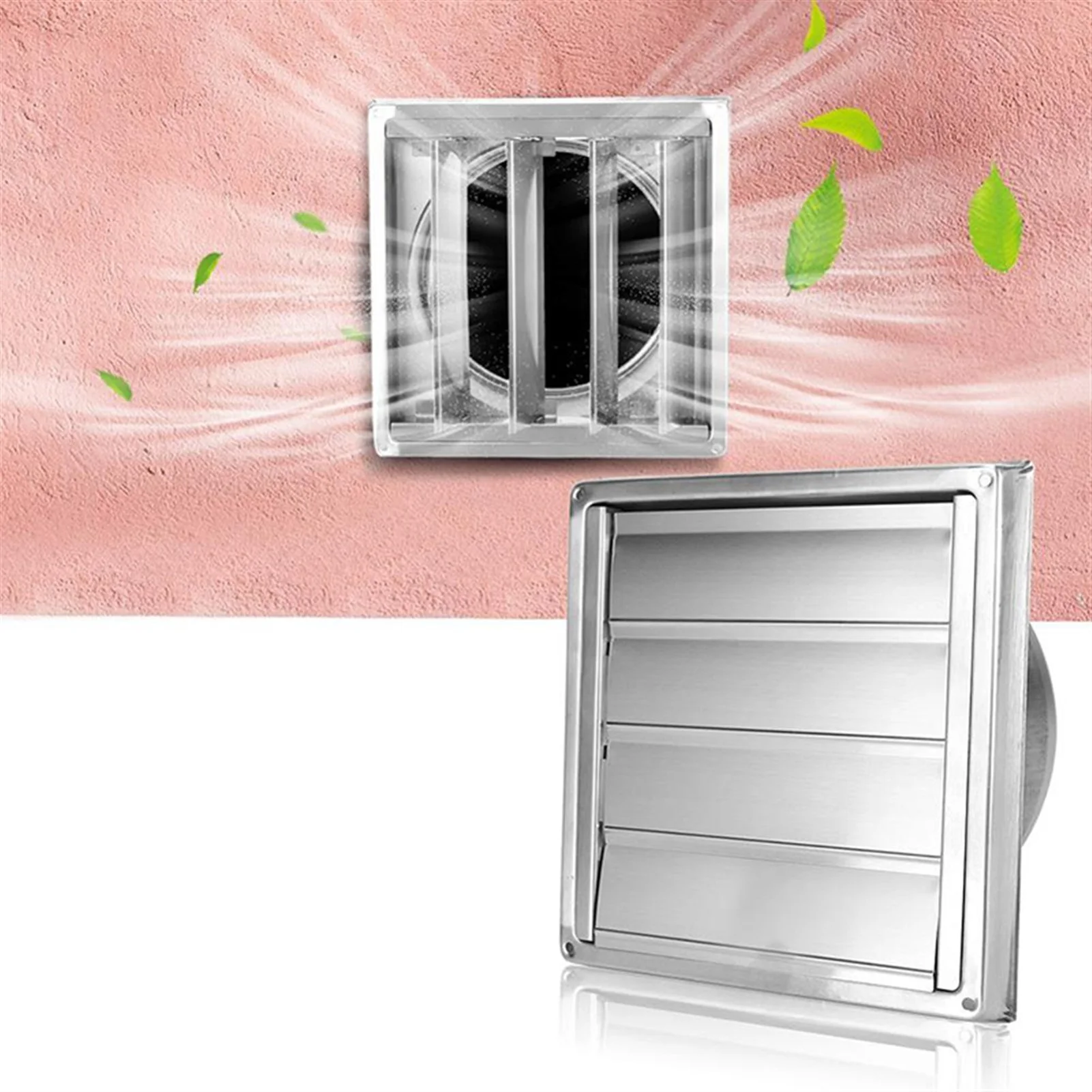 Vent Stainless Steel Air Vent, Duct Grill Square Air Outlet Dryer Extractor Ventilation Cover, Square Extractor The Modern Home