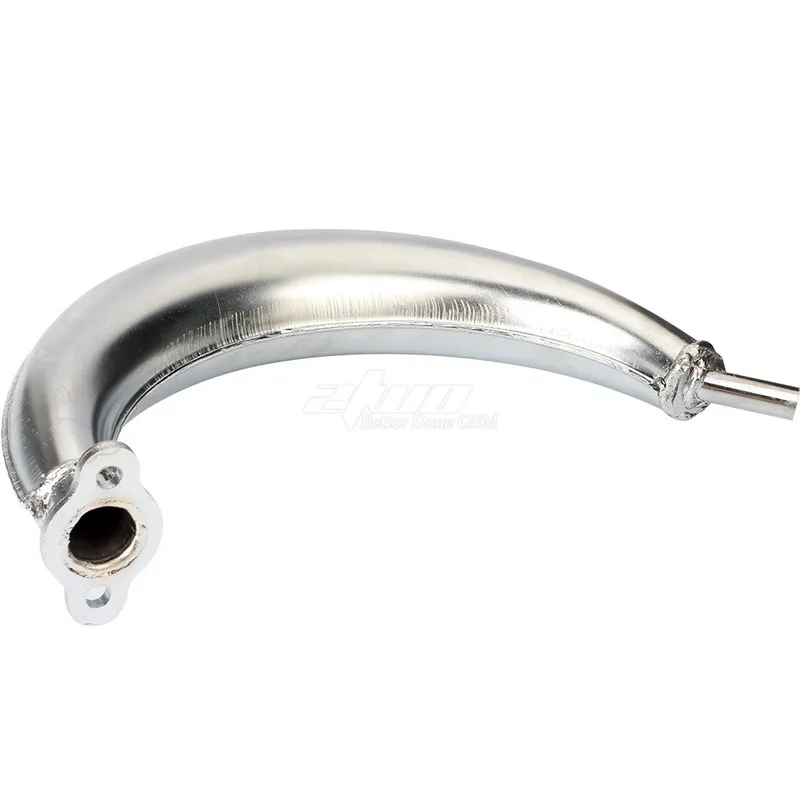 1Pc Motorcycle electroplating banana exhaust pipe muffler chimney For Two stroke 49cc 60cc 80CC Motorcycles Moped Scooter part