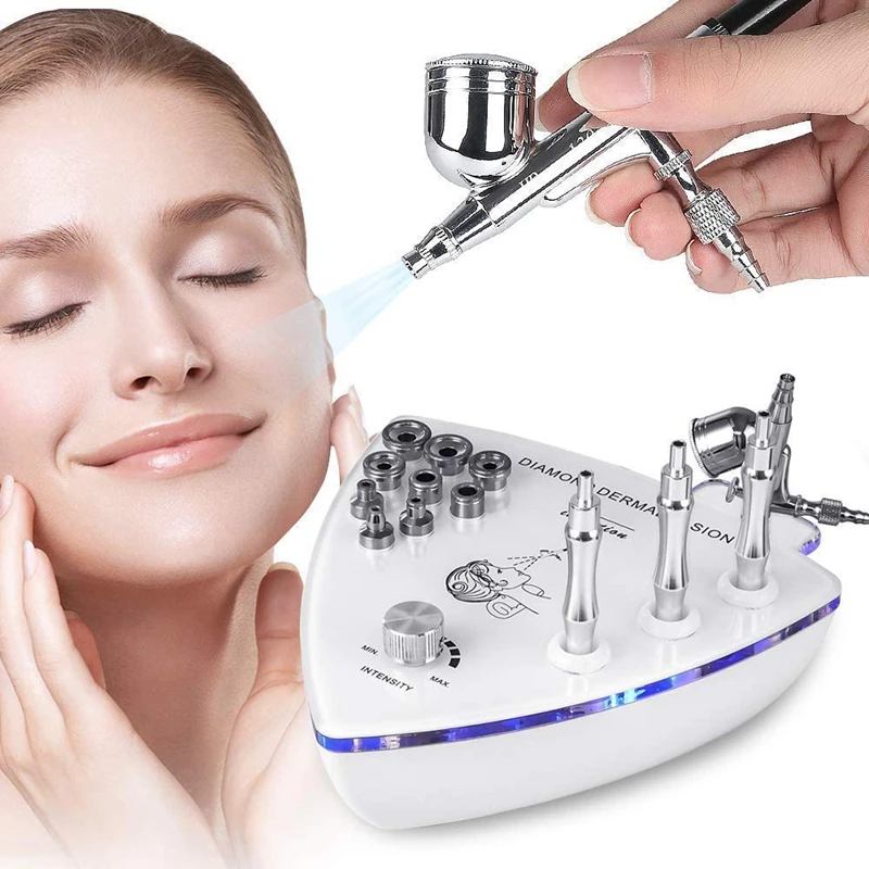 Kim Cương Dermabrasion Tẩy Tế Bào Chết Máy Nano Dưỡng Ẩm Phun Nước Loại Bỏ Mụn Đầu Đen Nhăn Mặt Bóc Máy