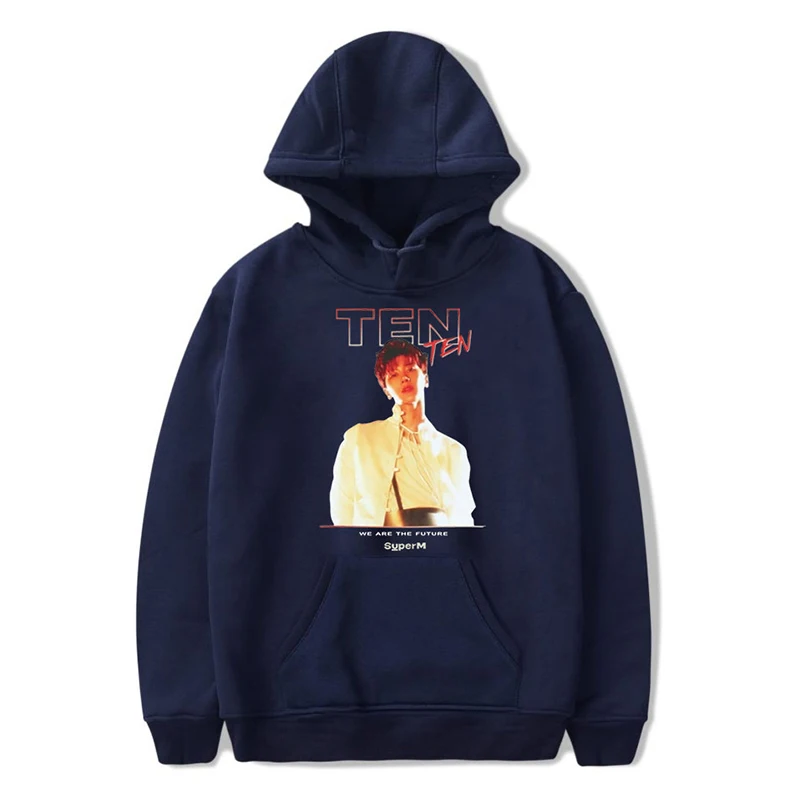 

TEN Super Kpop Hoodies Sweatshirts Spring Autumn Men Women Hooded Pullover Sport Street Style Long Sleeve Male Hoodie Hoody Tops