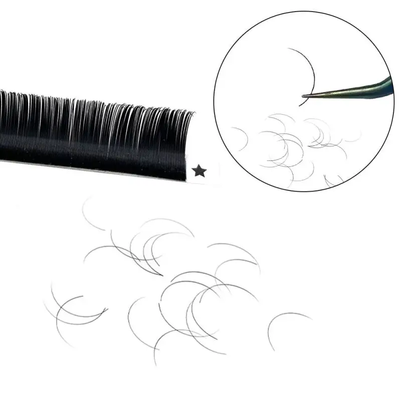 ABONNIE 16lines Premium Mink Individual Lashes Matte Black Volume Eyelash Extension C/D Curl Fake Lashes