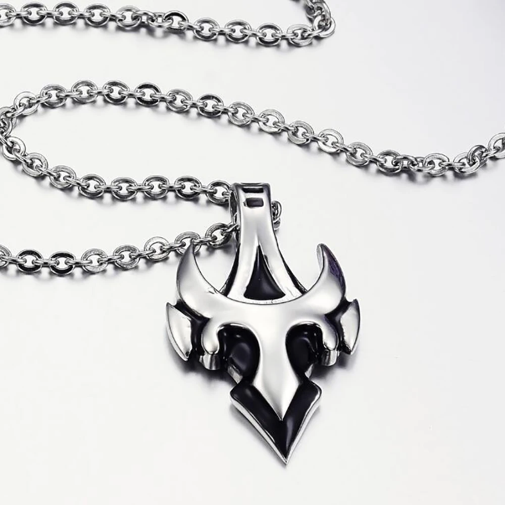 Stainless Steel Punk Rock Arrow Tauren Shape Pendant Necklace For Men Women with Chain