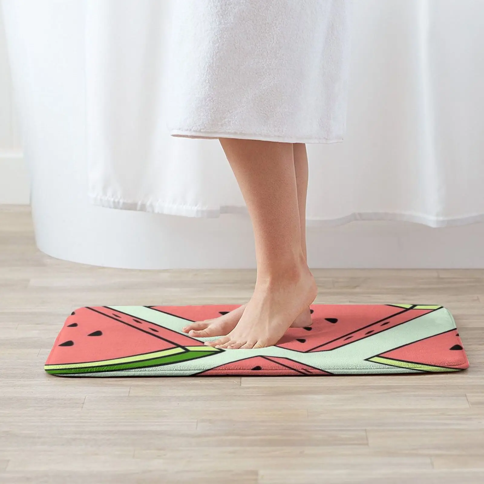 Watermelon Mat Rug Carpet Anti-Slip Floor Mats Bedroom Amy Brown Fairy Fairy Tale Fantasy Fairyland Delivered Bookworm Bubble