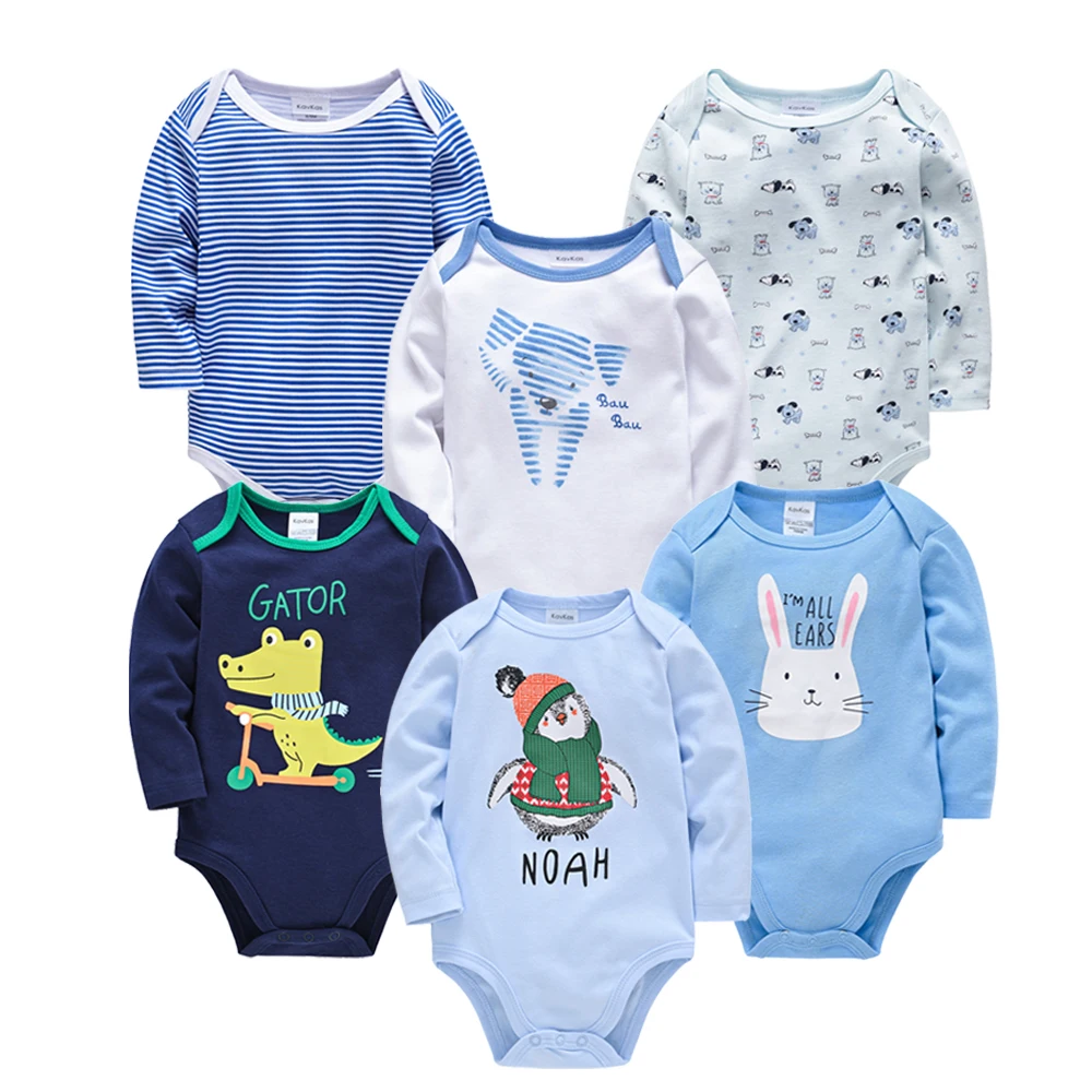 2023 Baby Bodysuit Long Sleeve Spring Autumn Girls Boys Clothes Body bebe Cartoon Printed 0-24 months Newborn Infant Outwear