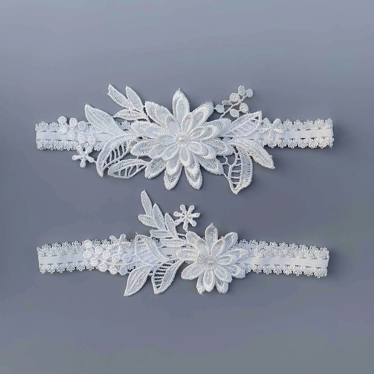 Jarretière élastique de mariage en perles de fleurs, jarretelles Sexy pour femmes, anneau de cuisse de mariée, anneau de jambe en dentelle, plusieurs couleurs