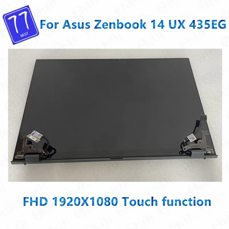 Original 14 ''FHD 1920X1080ด้านบนสำหรับแล็ปท็อปสำหรับ Asus Zenbook 14 Ultralight UX435 UX435EG สัมผัสหน้าจอ LCD assembly