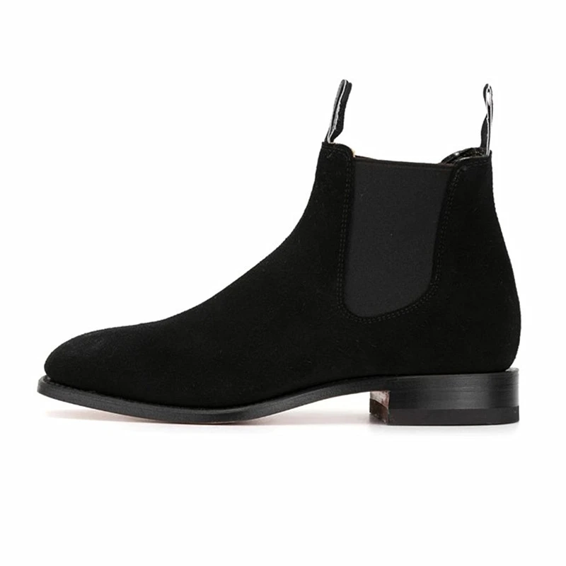 New Spring Retro Designer Casual Men Boots Handmade High Quality Dress Ankle Boots Cow Leather Shoes British Chelsea Boots