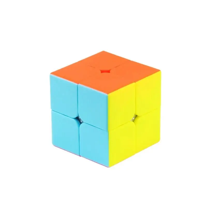 Vendita calda Senza adesivo Yuxin QN 2x2x2 Cubo Magico Blister Confezione 2x2 Cubo magico Puzzle Antistress Giocattoli educativi Per bambini