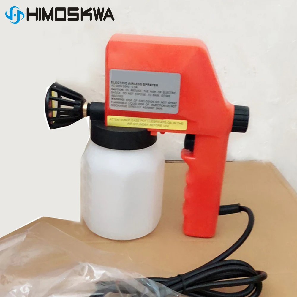 75W 220V Electric spray gun Paint high-pressure electric water-based paint spray gun 0.5mm nozzle Paint Gun Paint sprayers