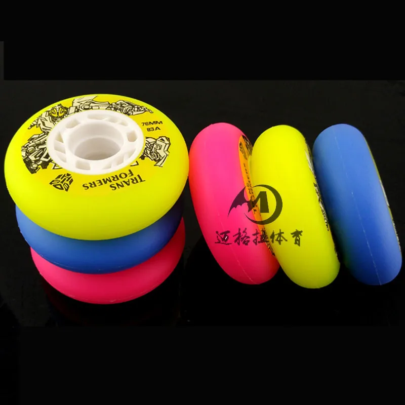 83A Elastic 85% Rebound Slalom Wheel for SEBA HL HV High Inline Skates Rodas FSK 76mm 80mm 76 80 Roller Skating Wheel 8 pcs/lot