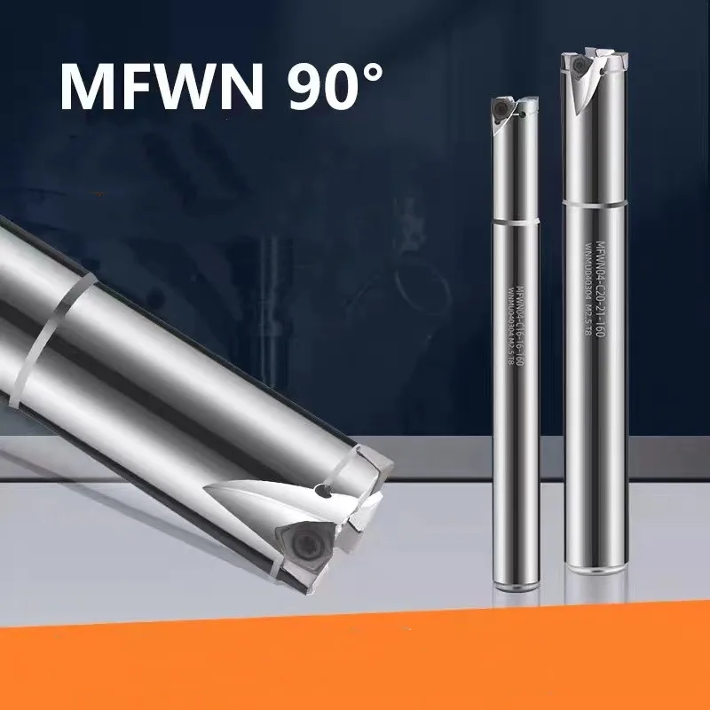 MFWN C15 C16 C19 C20 C24 C25 2T 3T 4 T 양면 90도 빠른 피드 밀링 커터 CNC 도구 홀더 커터 WNMU040304 도구