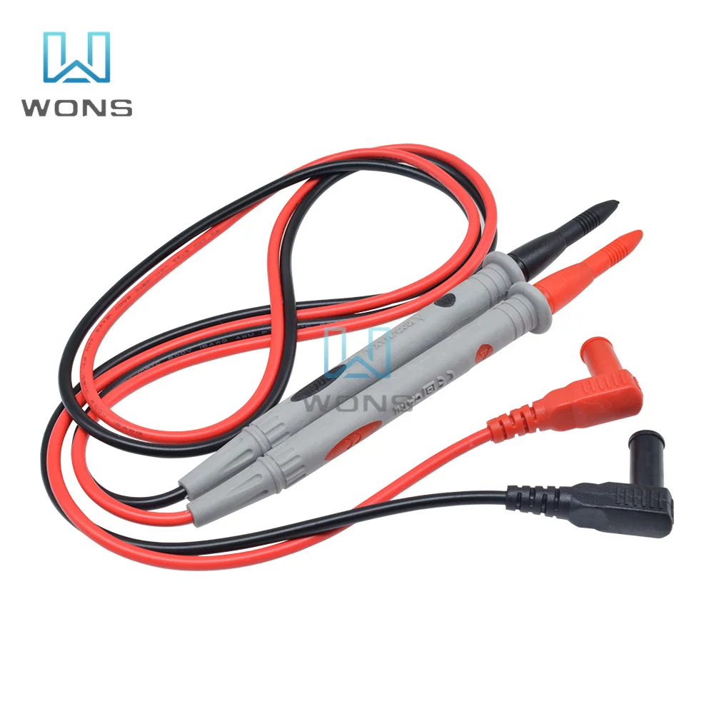 AC DC 1000V 1 Pair Probe Test Leads Pin For Digital Multimeter Needle Tip Meter Multi Meter Tester Lead Probe Wire Pen Cable 20A