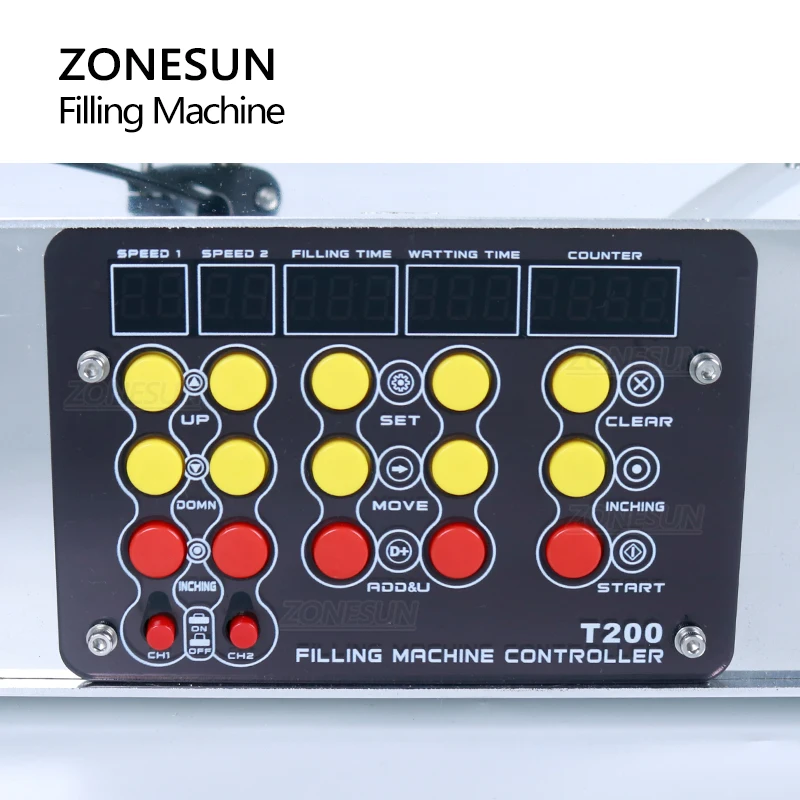 ZONESUN 2 Heads Automatic Milk Juice Drink Beverage Bottle Small Scale Filling Machine Water Filler