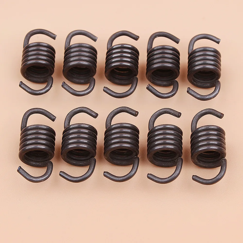 10pcs/lot Chainsaw Clutch Spring Fit Chinese 2500 Zenoah Komatsu G2500 25cc Timberpro Lawnflite Small Gasoline Chain Saw Spares