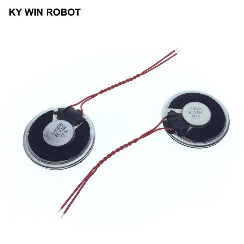 2pcs/lot New Ultra-thin speaker 8 ohms 1 watt 1W 8R speaker Diameter 30MM 3CM thickness 5MM with wire length 6CM