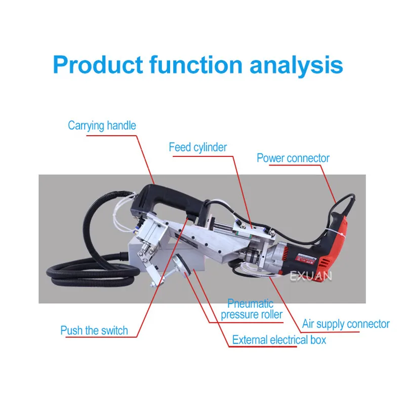 Pneumatic Oblique Pocket Hole Drilling Machine Woodworking Electric Drill Oblique Eye Hole Machine Side