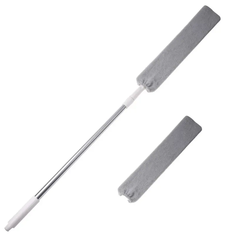 Comodino Polvere Spazzola Flessibile Manico Lungo Mop Famiglia Dusty In Microfibra Duster
