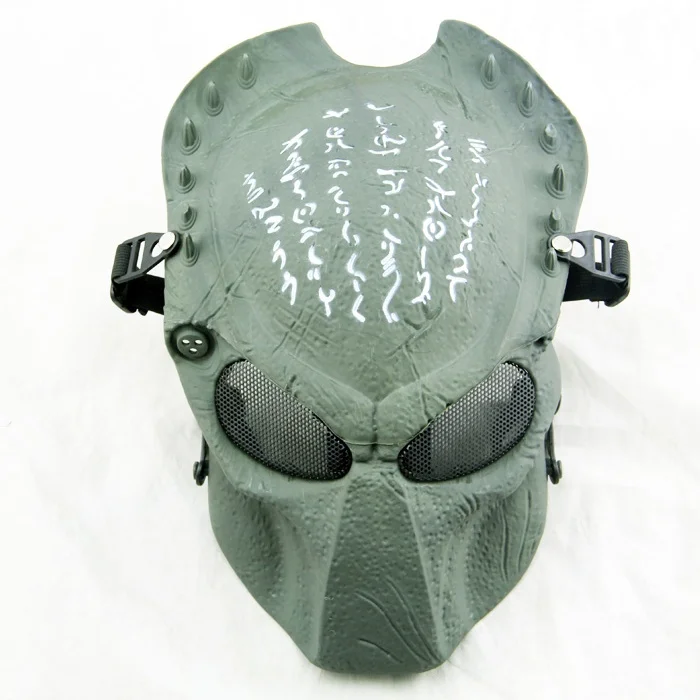 Máscara facial predator para paintball, crânio tático, segurança completa, caça, cosplay, festa de dia das bruxas, airsoft 2.0